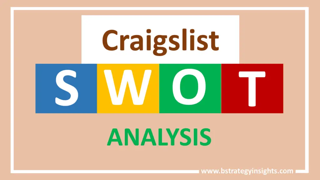 Craigslist SWOT Analysis