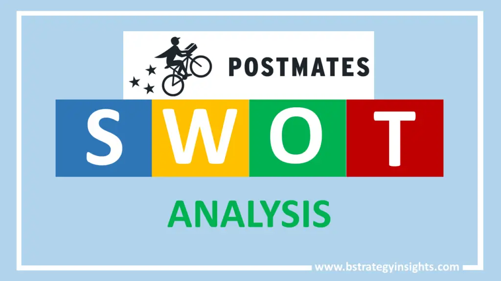 Postmates SWOT analysis 